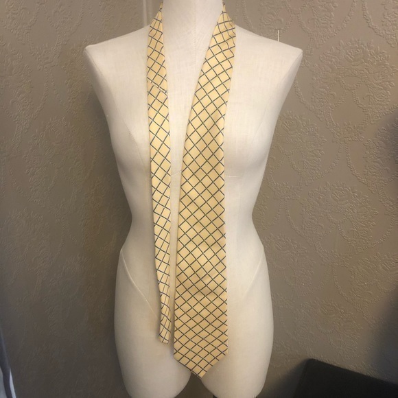 savile row Other - Saville Tie Yellow Blue